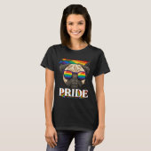 LGBT Pug Gay Pride LGBTQ Rainbow Flag Zonnebrillen T-shirt (Voorkant volledig)