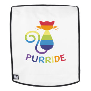 LGBT Purride Gay Lesbian Pride Cat Funny Gift Rugtassen