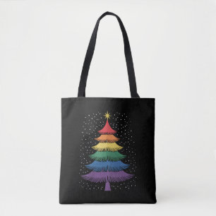 LGBT-Q Pride Kerstboom Pyjama Regenboogvlag Draagtas