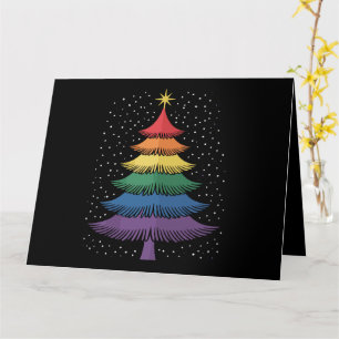 LGBT-Q Pride Kerstboom Pyjama Regenboogvlag Kaart