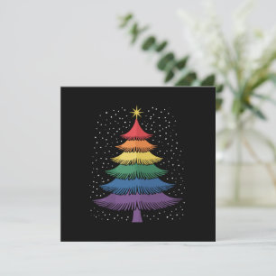 LGBT-Q Pride Kerstboom Pyjama Regenboogvlag Kaart