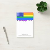 LGBT Rainbow American Flag Post-it® Notes (Kantoor)