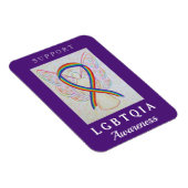 LGBT Rainbow Awareness Ribbon Angel Magnet Magneet (Rechterzijde)