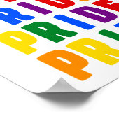 LGBT Rainbow Colors Pride Poster (Hoek)