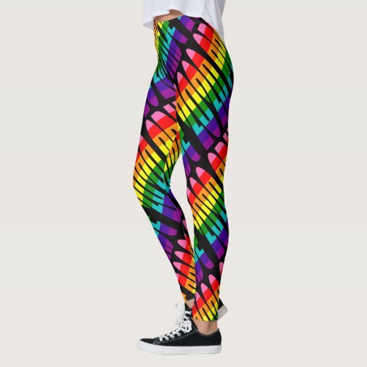 LGBT Rainbow Flag Funny Typography Gay Pride 2020 Leggings (Links)