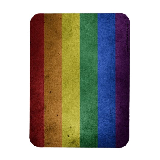 LGBT Rainbow Flag Magnet Magneet (Verticaal)
