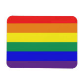 LGBT Rainbow Flag Magnet Magneet (Horizontaal)