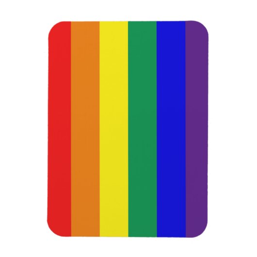 LGBT Rainbow Flag Magnet Magneet (Verticaal)