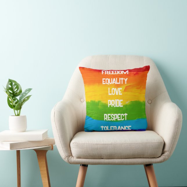 LGBT Rainbow Flag Sierkussen – Pride Decorative (Stoel)