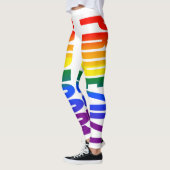 LGBT Rainbow Flag Text Gay Pride 2021 LGBTQ Leggings (Links)