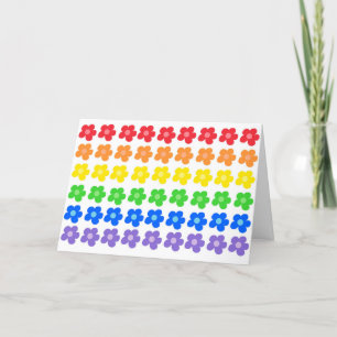 LGBT Rainbow Flowers Gay word je mijn Valentijn? Feestdagen Kaart