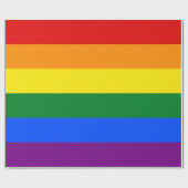 LGBT Rainbow Gay Pride Flag Cadeaupapier (Vlak)