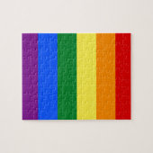 LGBT Rainbow Gay Pride Flag Legpuzzel (Horizontaal)