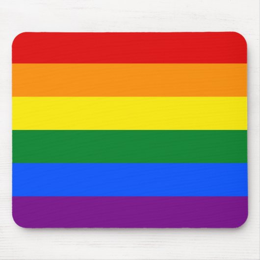 LGBT Rainbow Gay Pride Flag Muismat (Voorkant)