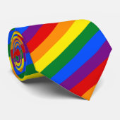 LGBT Rainbow Gay Pride Flag Stropdas (Opgerold)
