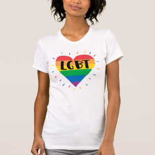 LGBT Rainbow Heart T-shirt