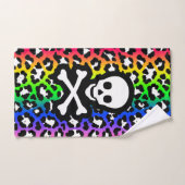 LGBT Rainbow Jolly Roger Leopard Print Bad Handdoek (Handdoek)