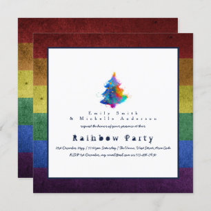 LGBT Rainbow kerstboom: Gay Pride Kaart
