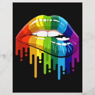 LGBT Rainbow Lip Gay Pride Briefhoofd