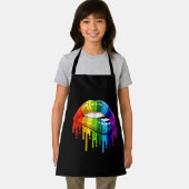 LGBT Rainbow Lip Gay Pride Schort (Insitu)