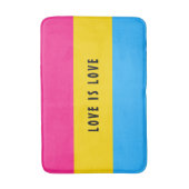 LGBT Rainbow Pansexual Pride Flag aangepaste tekst Badmat (Voorkant Verticaal)