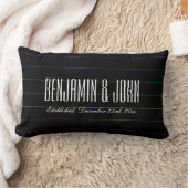 LGBT Rainbow Pinstripes Custom Names Jubileum Kussen (Deken)