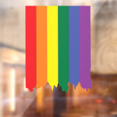 LGBT Rainbow Pride Driving Paint Raamsticker (Vel 2)