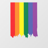 LGBT Rainbow Pride Driving Paint Raamsticker (Vel)