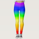 LGBT Rainbow Pride Flag Ombre gradiëntstripes Leggings (Voorkant)