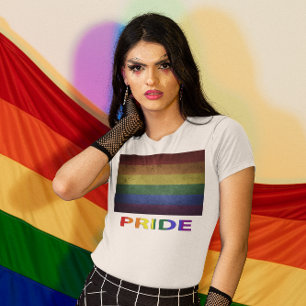 LGBT Rainbow Pride Flag Retro Style T-shirt