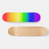 LGBT Rainbow Pride Ombre gradiëntstripes Skateboard (Horizontaal)