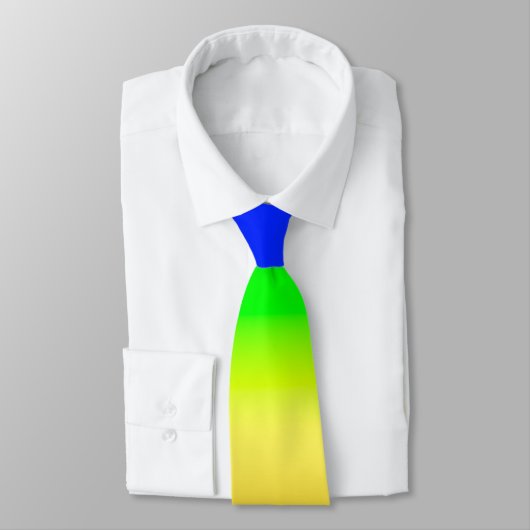 LGBT Rainbow Pride Ombre gradiëntstripes Stropdas (Gebonden)