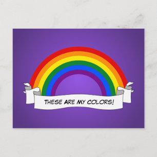 LGBT rainbow pride Postcard Briefkaart