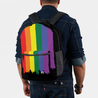 LGBT Rainbow Pride vlag met tekst Bedrukte Rugzak