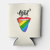 LGBT Rainbow Tongue Blikjeskoeler (Voorkant)
