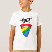 LGBT Rainbow Tongue T-shirt (Voorkant)