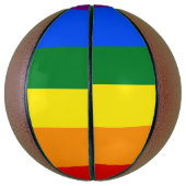 LGBT Rainbow-vlag Basketbal (Verticaal)