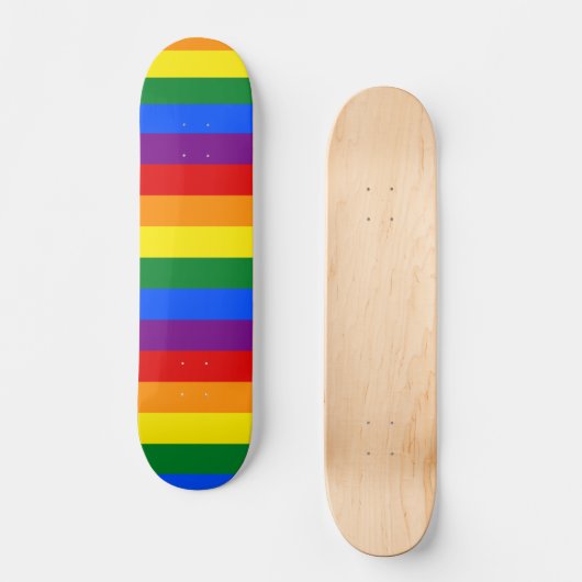 LGBT Rainbow-vlag Skateboard (Voorkant)