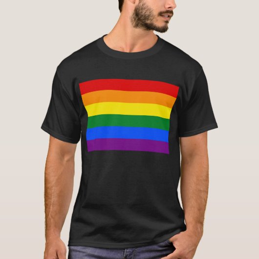 LGBT Rainbow-vlag T-shirt (Voorkant)