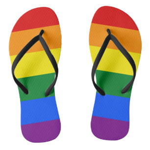 LGBT Rainbow-vlag Teenslippers