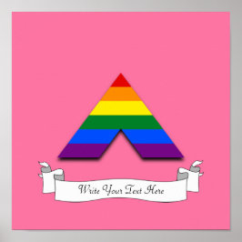 LGBT recht piramidesymbool Poster