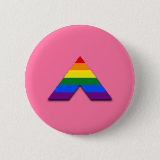 LGBT recht piramidesymbool Ronde Button 5,7 Cm (Voorkant)
