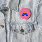 LGBT recht piramidesymbool Ronde Button 5,7 Cm (In situ)