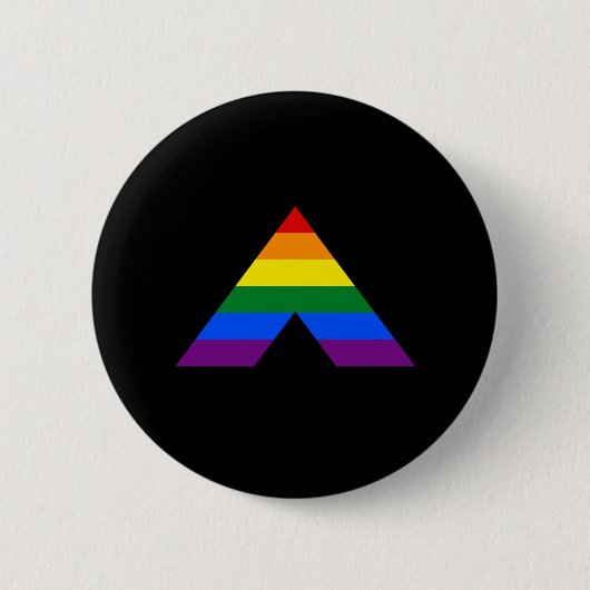 LGBT recht piramidesymbool Ronde Button 5,7 Cm (Voorkant)