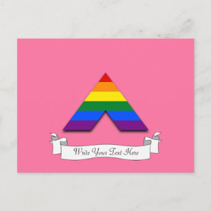 LGBT rechte piramide symbool Briefkaart