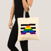 LGBT rechte vlag Canvas tas (Voorkant (product))