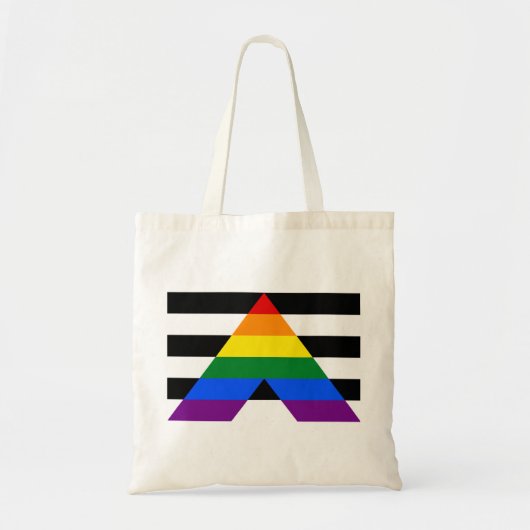 LGBT rechte vlag Canvas tas (Voorkant)