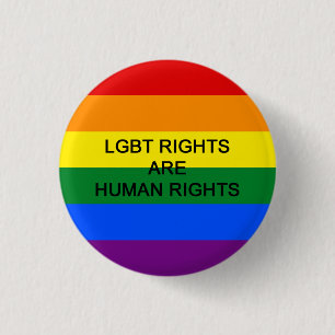 LGBT-rechten zijn mensenrechten Ronde Button 3,2 Cm