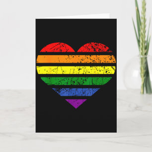 Lgbt Regenboog Hart Liefde Koppel Pride Maand Vale Kaart