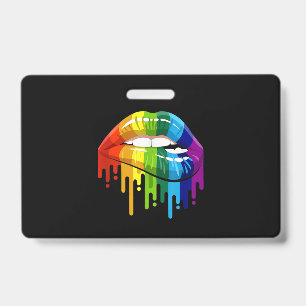 LGBT Regenboog Lip Gay Pride Badge